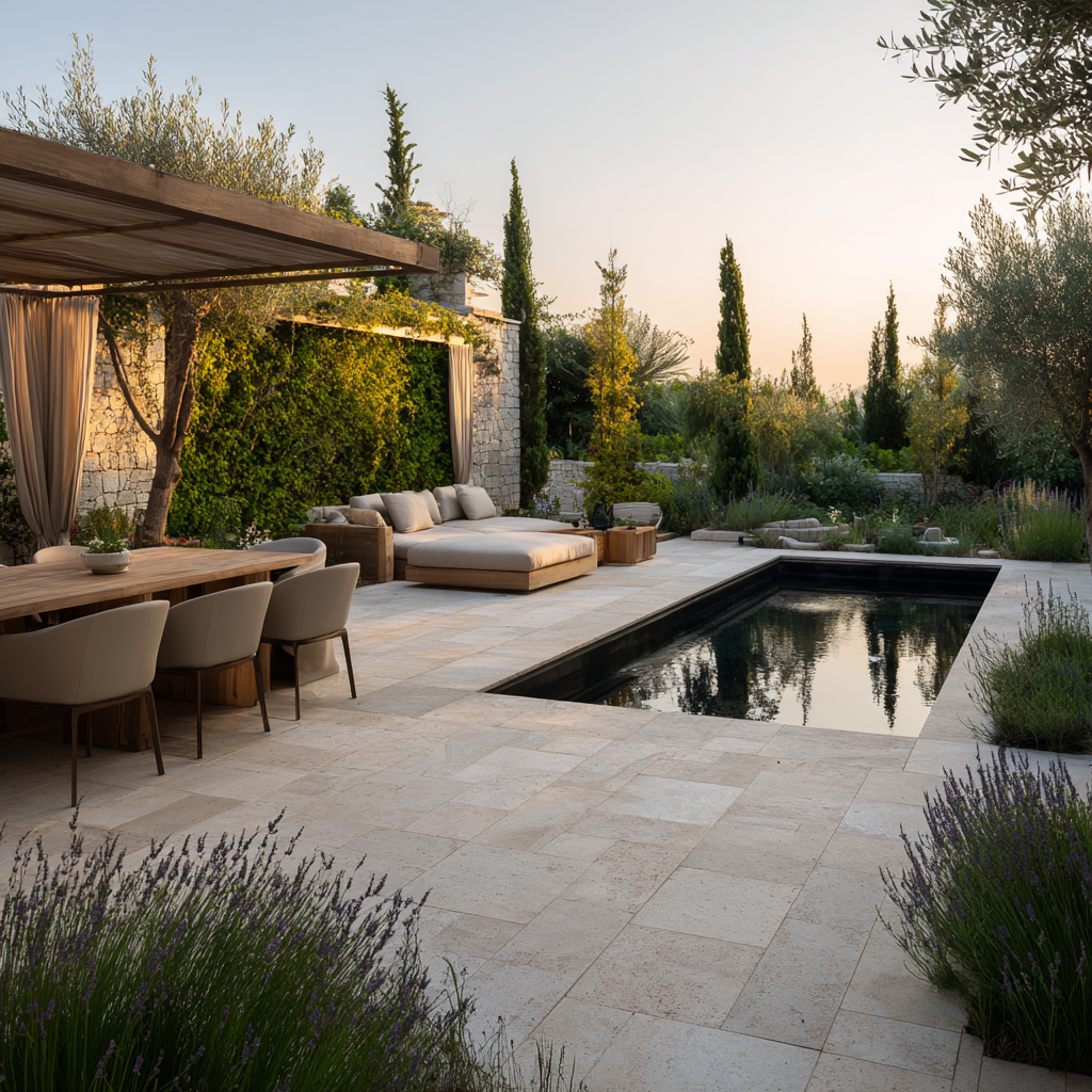 Serene outdoor living space at MSAP Recovery in Jackson, Mississippi
